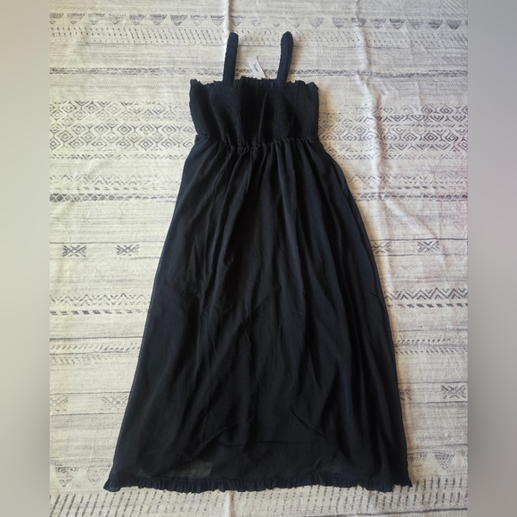 Elegant Black Maxi Dress The Drop Women's Jaya Smocked-Bodice Chiffon XLThe Drop - Picture 9 of 12